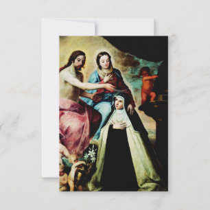 Maria Magdalena de Pazzi von Pedro de Moya Dankeskarte