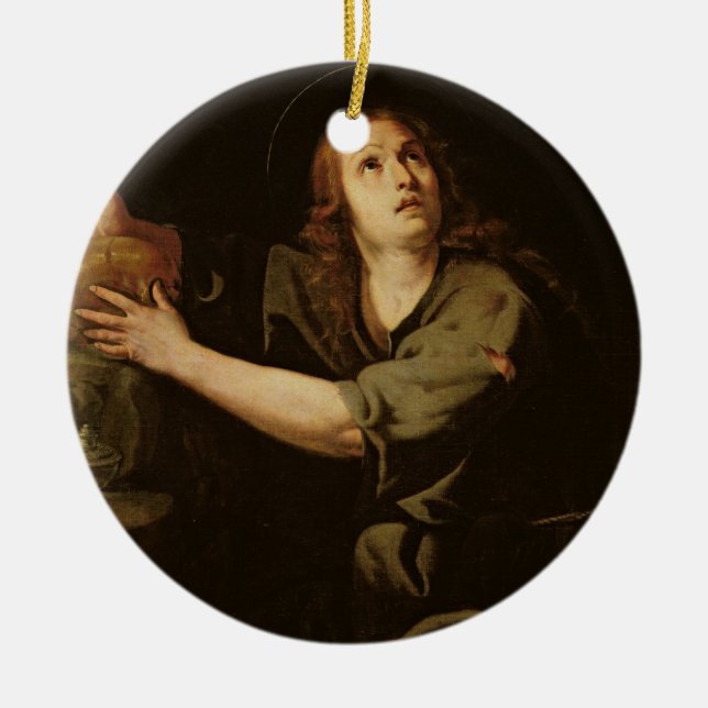 Maria Magdalena Keramik Ornament (Vorne)