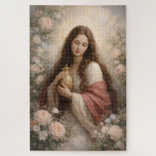 Maria Magdalena Klassisch Friedlich Zeitlos Pastel Puzzle (Vertikal)
