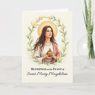 Maria-Magdalenen-Festtag-Segen-Kranz Karte