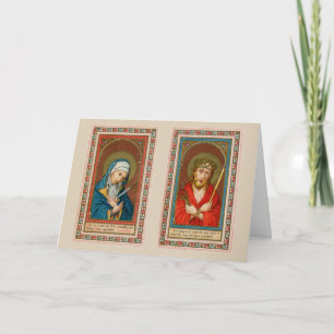 Maria, Mater Dolorosa & Jesus, Ecce Homo Gruß Karte