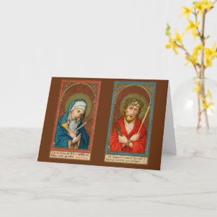 Maria, Mater Dolorosa & Jesus, Ecce Homo Gruß Karte