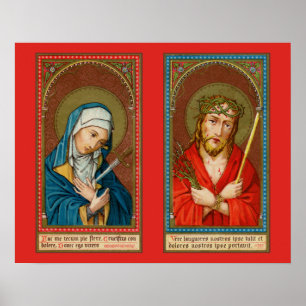 Maria, Mater Dolorosa & Jesus, Ecce Homo Poster
