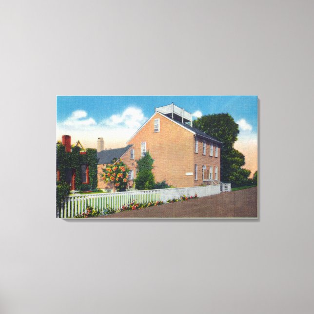 Maria Mitchells Geburtsort Leinwanddruck (Vorderseite)
