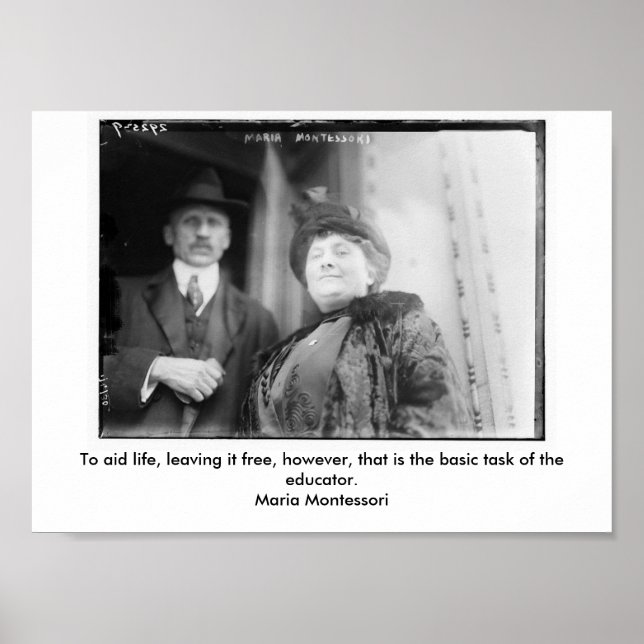 Maria Montesorri-Poster Poster (Vorne)