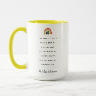 Maria Montessori Zitat Tasse