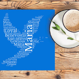 Maria Name Cloud benutzerdefinierbares Poster