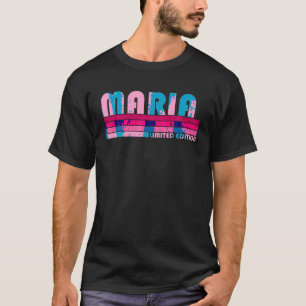 MARIA Name Personalisiert Retro Vintag 80er 90s Bi T-Shirt