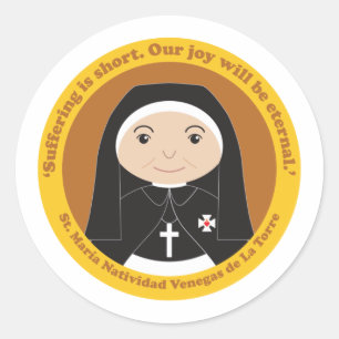 María Natividad Venegas de La Torre Runder Aufkleber