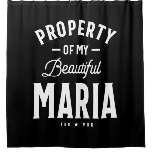 Maria Personalisiert Name Birthday Gift Duschvorhang