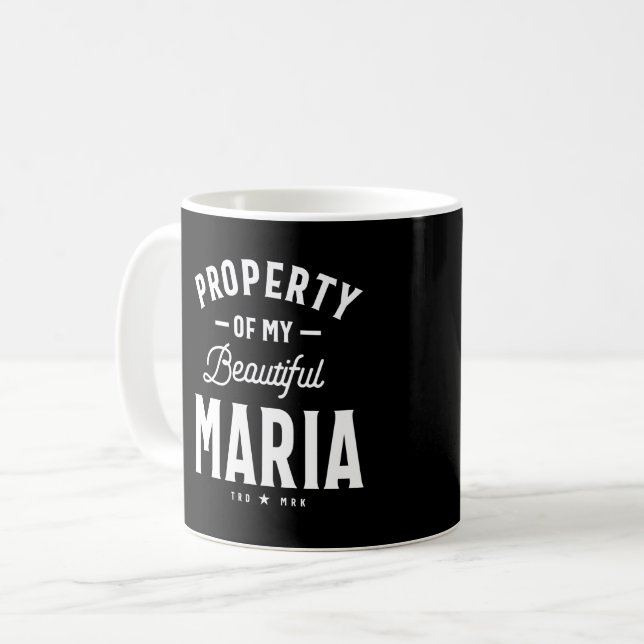 Maria Personalisiert Name Birthday Gift Kaffeetasse (Vorderseite Links)