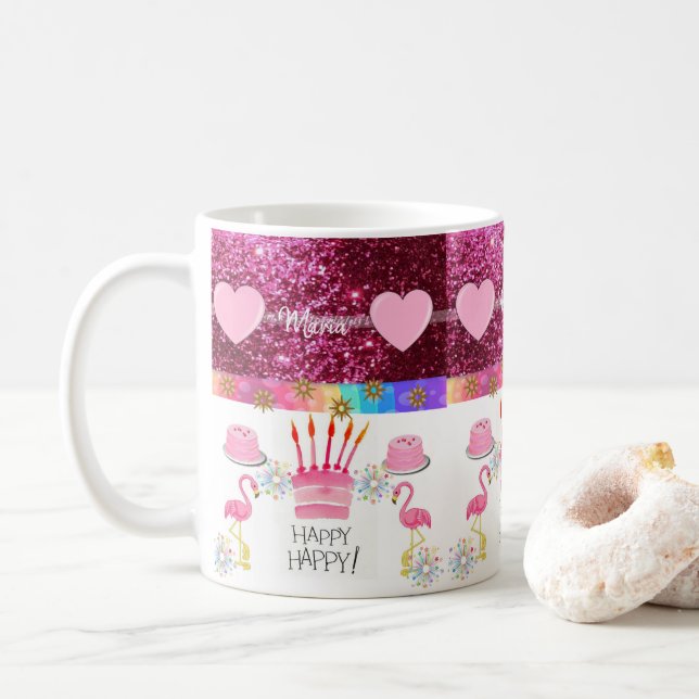 Maria Tasse Happy Birthday Tasse (Mit Donut)