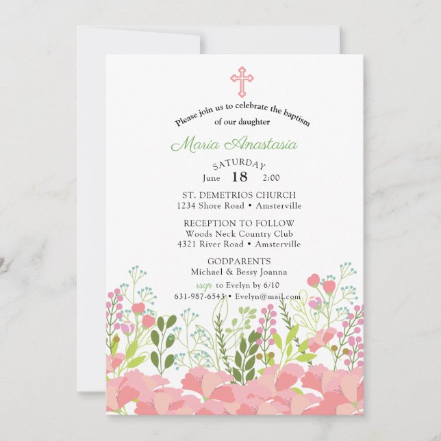 Maria Taufe Einladung (Vorderseite)