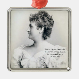 María Teresa Gertrudis de Jesús Carreño García Ornament Aus Metall