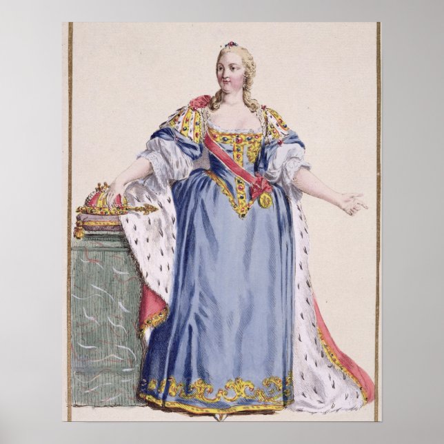 Maria Theresa (1717-80) Kaiserin Österreichs, aus  Poster (Vorne)