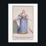 Maria Theresa (1717-80) Kaiserin Österreichs, aus  Postkarte<br><div class="desc">Bild:195782 Maria Theresa (1717-80) Kaiserin von Österreich,  von 'Receuil des Estampes,  Representative les Rangs et les Dignites,  suivant le Costume de toutes les Nations existantes',  erschienen 1780 (handfarbene Gravur). Duflos,  Pierre (1742-1816). Private Sammlung,  The Stapleton Collection. Kunst,  Kunst.</div>