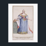 Maria Theresa (1717-80) Kaiserin Österreichs, aus  Postkarte<br><div class="desc">Bild:195782 Maria Theresa (1717-80) Kaiserin von Österreich,  von 'Receuil des Estampes,  Representative les Rangs et les Dignites,  suivant le Costume de toutes les Nations existantes',  erschienen 1780 (handfarbene Gravur). Duflos,  Pierre (1742-1816). Private Sammlung,  The Stapleton Collection. Kunst,  Kunst.</div>