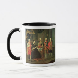 Maria Theresa von Österreich mit vier von ihr Tasse