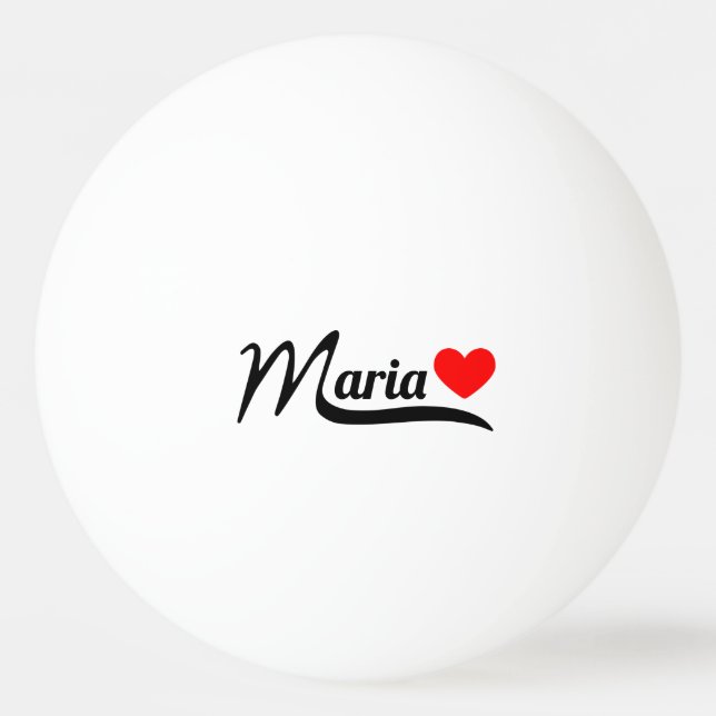 Maria Tischtennisball (Vorderseite)