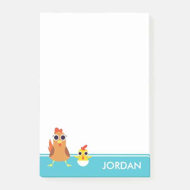 Maria u. Bandit die Hühner Post-it Klebezettel (Vorderseite)