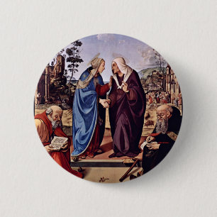 Maria und die hl. Elisabeth, der hl. Nikolaus und Button