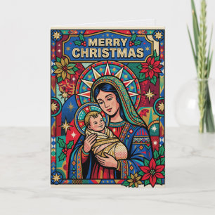 Maria und Jesus Weihnachtskarte Geburt Christi Karte