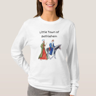 Maria und Josef in der kleinen Stadt Bethlehem T-Shirt
