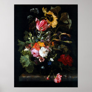 Maria van Oosterwyck Bouquet von Blume in einer Va Poster