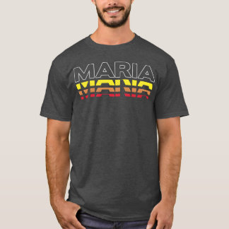 Maria Vorname Lustig Vintage Sonnenuntergang Maria T-Shirt