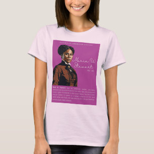 Maria W. Stewart - Figuren in der amerikanischen G T-Shirt