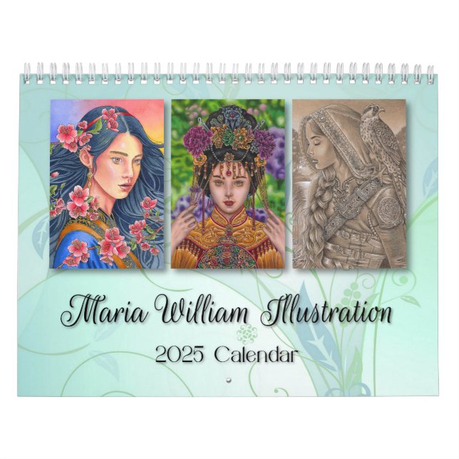 Maria William Illustration 2025 Kalender (Titelbild)