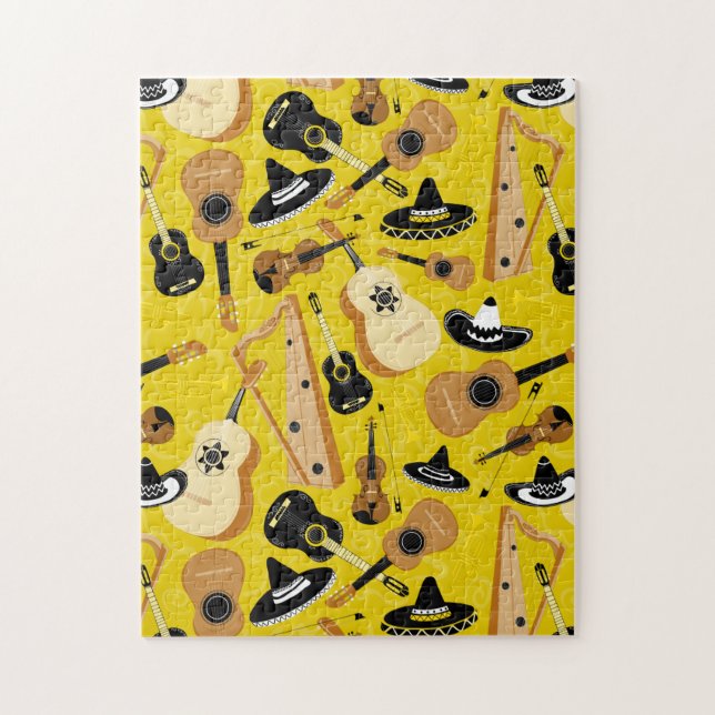 Mariachi Band Instruments Puzzle (Vertikal)