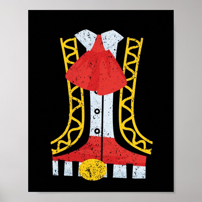 Mariachi Charro Cinco De Mayo Kostüm Poster (Vorne)