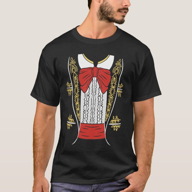 Mariachi Charro Cinco De Mayo Kostüm T-Shirt (Vorderseite)