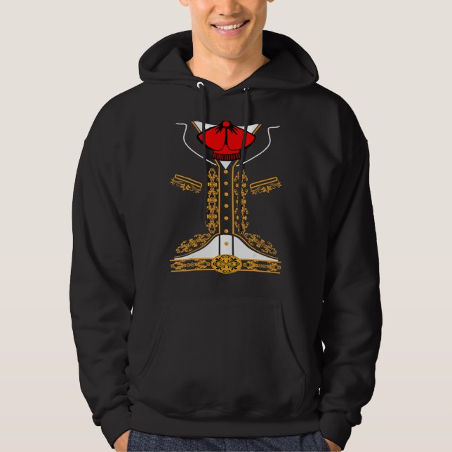 Mariachi Charro Mexikanisches Kostüm für Cinco de  Hoodie (Vorderseite)