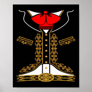 Mariachi Charro Mexikanisches Kostüm für Cinco de  Poster