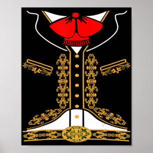 Mariachi Charro Mexikanisches Kostüm für Cinco de  Poster