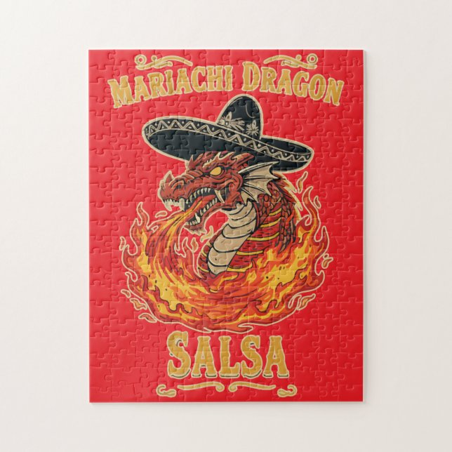 Mariachi-Drachen-Salsa Puzzle (Vertikal)
