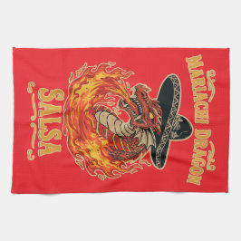 Mariachi Dragon Salsa Geschirrtuch