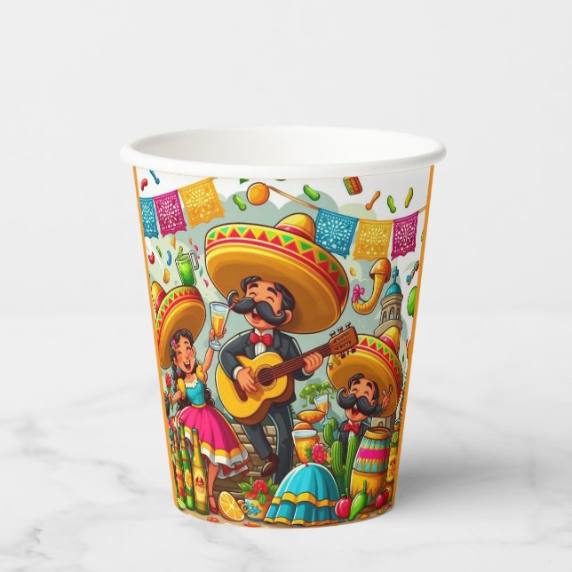 Mariachi Fiesta Pappbecher (Vorderseite)