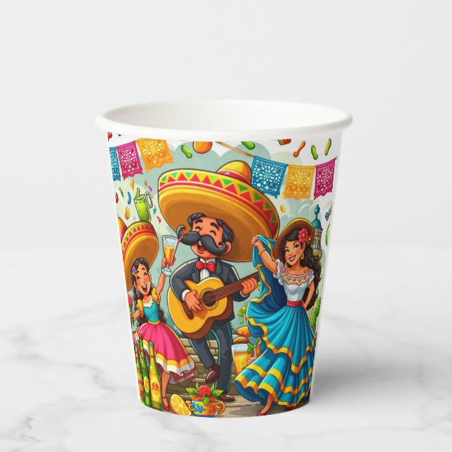 Mariachi Fiesta  Pappbecher (Vorderseite)