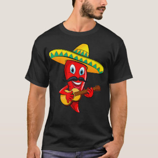 Mariachi Guitar Musician Premium, mexikanischer Ch T-Shirt