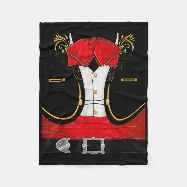 Mariachi Halloween-Kostüm Charro Cinco De Fleecedecke (Vorderseite)