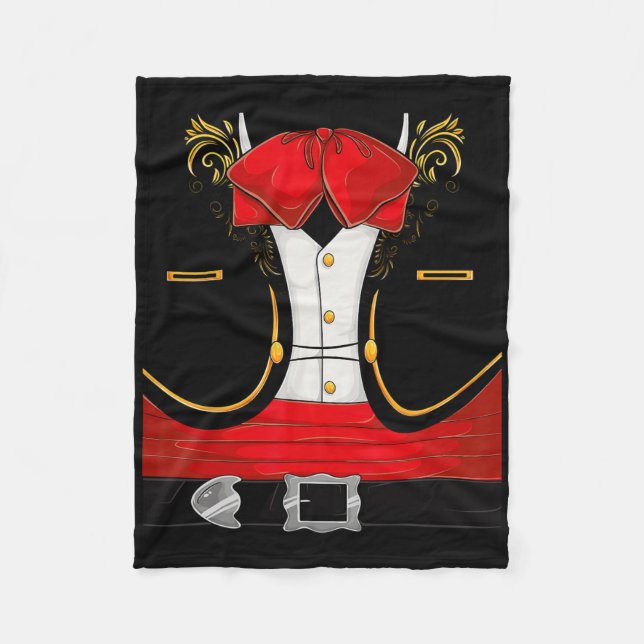 Mariachi Halloween-Kostüm Charro Cinco De Fleecedecke (Vorderseite)