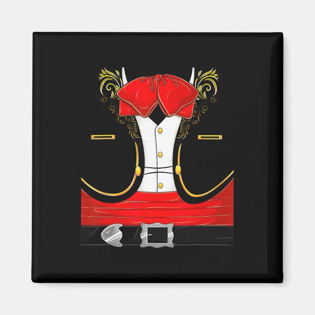 Mariachi Halloween-Kostüm Charro Cinco De Magnet (Vorne)