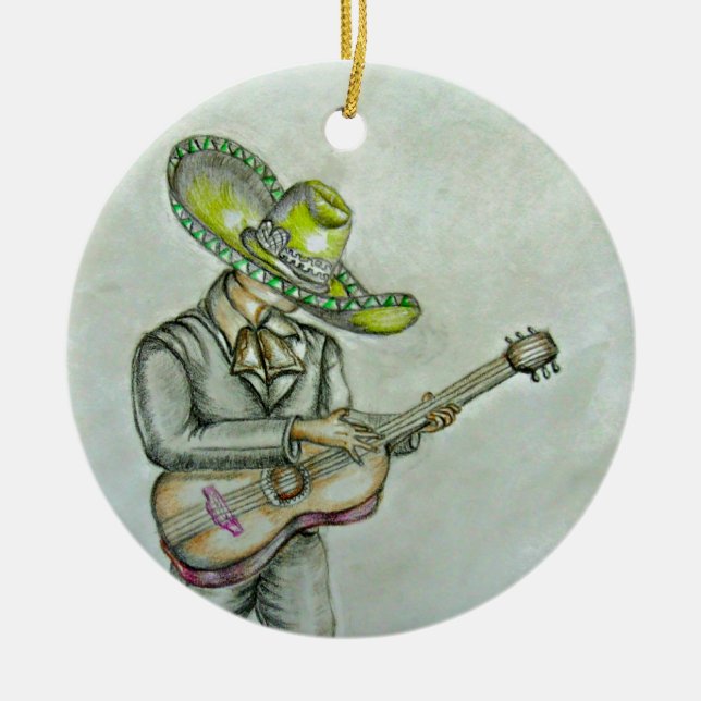 Mariachi Keramikornament (Vorne)