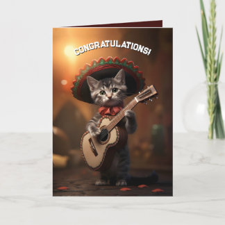 Mariachi Kitten Dankeskarte