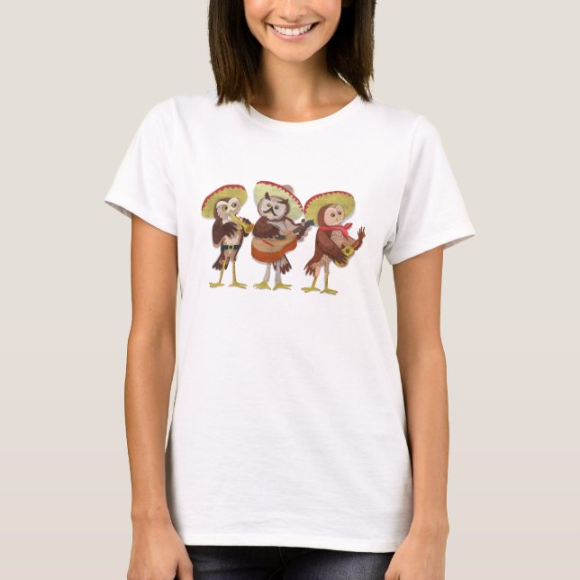 Mariachi Owl Band T-Shirt (Vorderseite)
