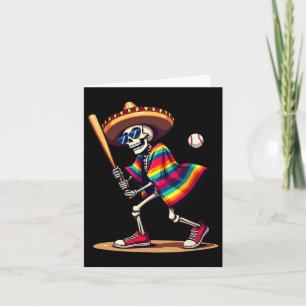 Mariachi Skeleton Baseball Cinco De Mayo Mexican S Karte