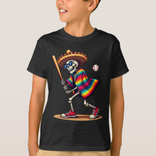 Mariachi Skeleton Baseball Cinco De Mayo Mexican S T-Shirt